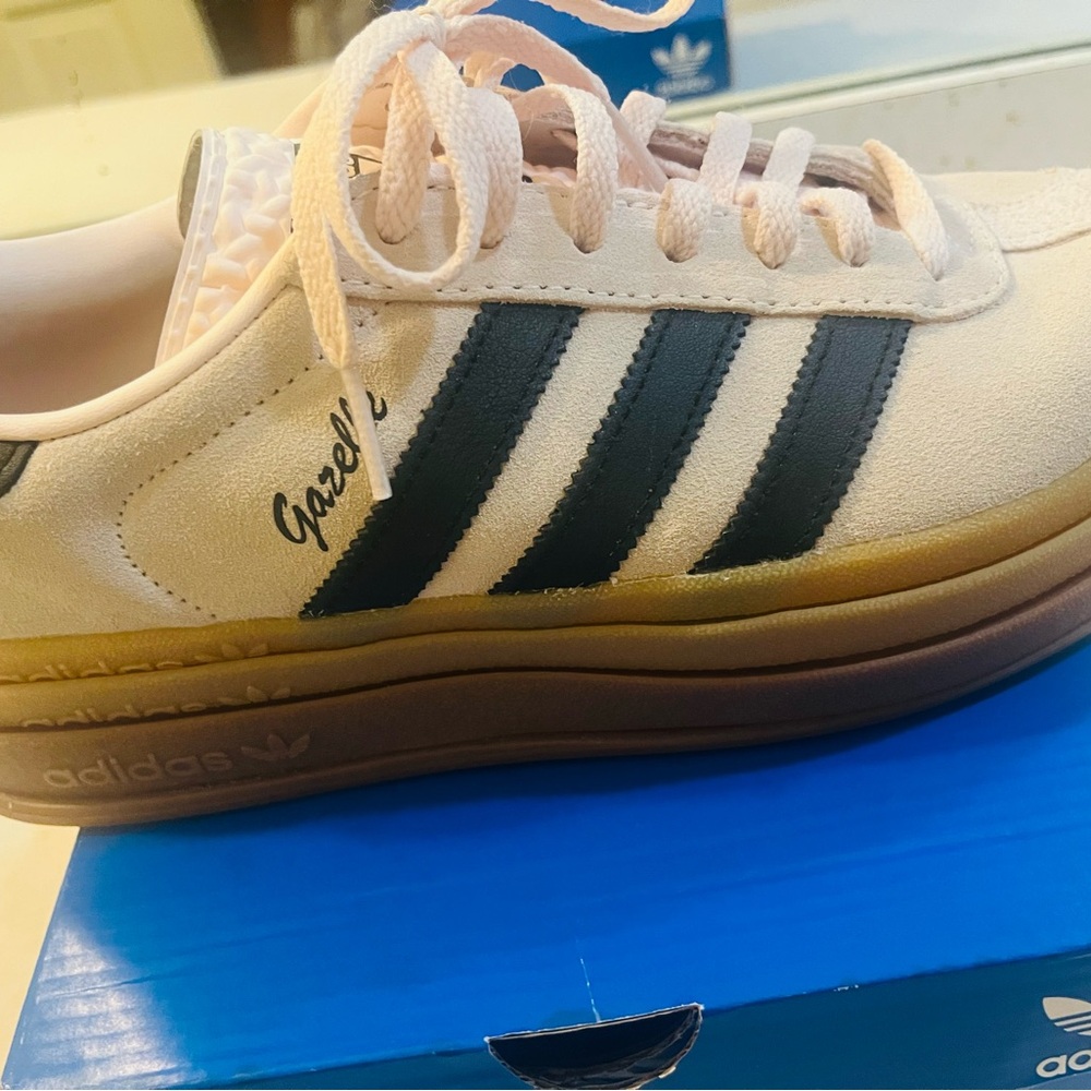 Adidas Gazelle Suede Pink and Black Sneakers - Picture 3 of 4